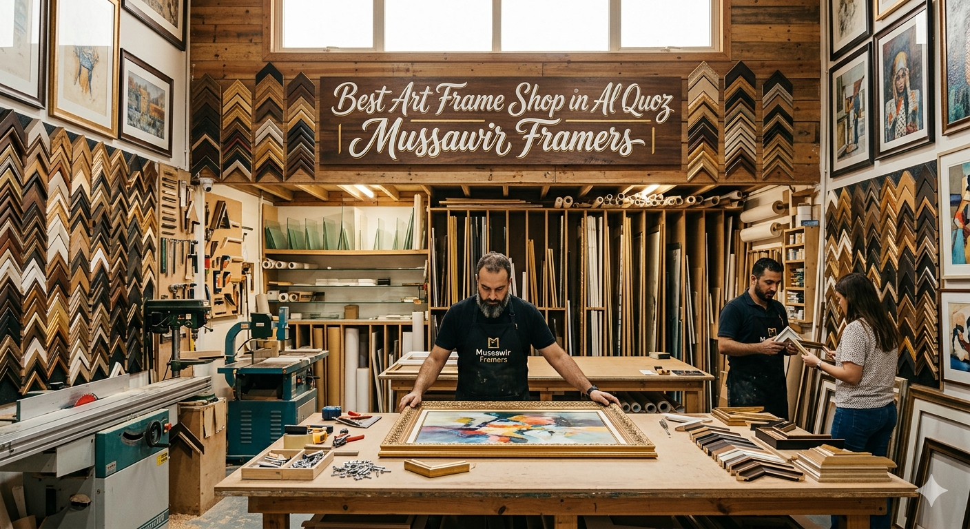 Best Art Frame Shop in Al Quoz | Mussawir Framers